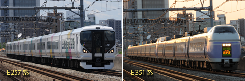 E257系とE351系